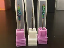 Carburo de tungsteno broca de clavo de cerámica Burr de fresado para manicura máquina eléctrica mm broca para fresa para herramientas de uñas