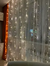 Light USB Window-String-Lights Led Curtain Remote-Control Party-Decoration Fairy-Christmas-Garland