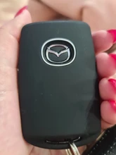 Mazda-funda de cobertura de mando a distancia para coche, PROTECCIÓN DE GOMA de silicona suave, accesorios de Control remoto, Mazda CX5 CX30