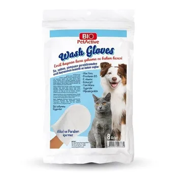 

Wash Glowes (Pet Dry Care Sac) 8Adet Dog Cat Cleaning Hygiene 2020