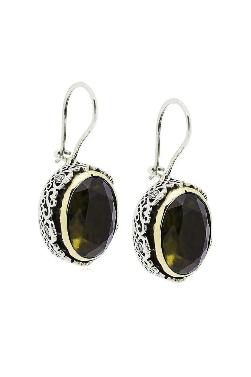 

Color Changing Zultanit Cubic Zirconia Silver Women 'S Earrings Authentic