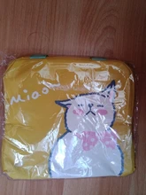 Bolsa de aislamiento térmico con dibujos animados para niños, bolsa de almuerzo para comida de bebé, botella de leche, almacenamiento impermeable Oxford, bolso para Bento