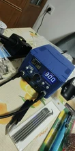 Estación de soldadura SMD de 800W, pistola de aire caliente eléctrica de calor rápido 2 en 1, soldador eléctrico de BGA refundido con pantalla Led