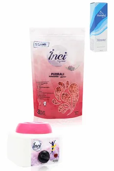 

Pearl waxing Pink 1 PCs 200 gram + waxing heater machine + feather reducing spray, hard beads waxing, feather alma hair removal