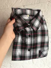 Plaid Shirts Blouses Oversized Women Top Long-Sleeve Blusas Loose Casual Cotton Ladies