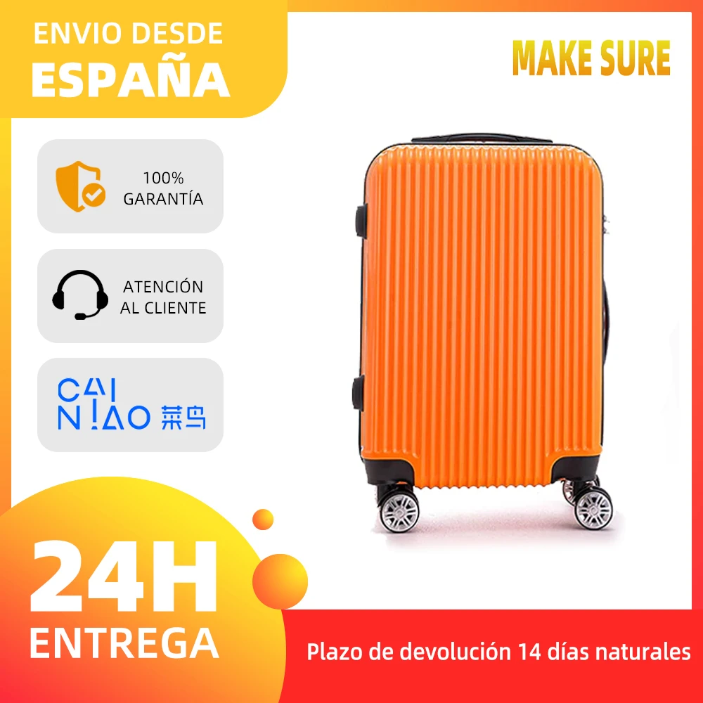 OM HOME Maletas de Viaje con Ruedas Envío Gratis Maleta Cabina Equipaje Maleta de Mano Cabina Avión ABS Ligera Resistente Entrega 24H Selecionada AliExpress|Equipaje con ruedas| - AliExpress