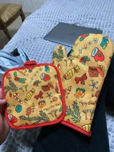 Party-Decoration-Supplies Gloves Kitchen-Mat Dining Christmas-Baking Natal Xmas New-Year