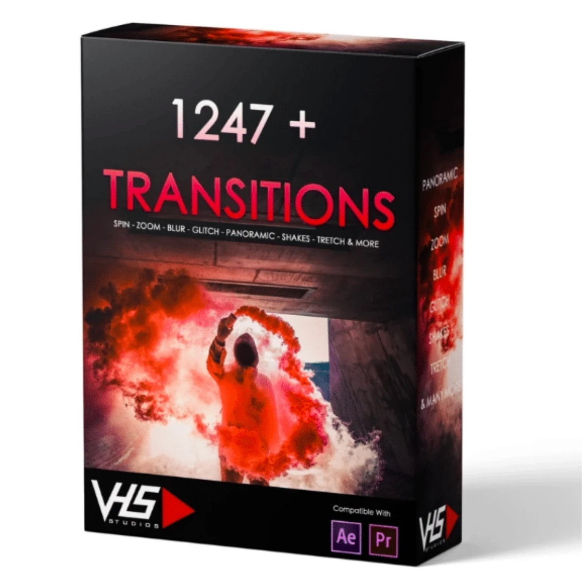 Paquete de transiciones 1247 +, después de efectos, Pr Pro, WIN y MAC, sin Plugin