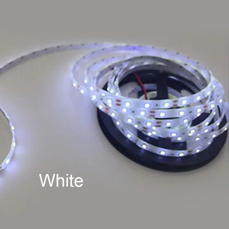 White RGB 300 светодиодный светильник 5 м 60 светодиодный s/m SMD 2835 белый теплый белый красный зеленый синий светодиодный светильник 12 В водонепроницаемая гибкая лента - Испускаемый цвет: White
