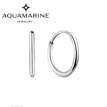 

Silver earrings rings the Congo aquamarine 31086-s-a