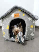 Bed-Mat Basket Kennel Sofa Pet-Products Dog-House Cat-Nest Puppy Cave Dogs Foldable Small