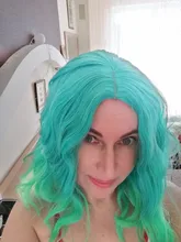 MSIWIGS mujer púrpura 22 colores Cosplay peluca ondulado corto sintético resistente al calor de pelo Rosa Rubio Ombre porque peluca