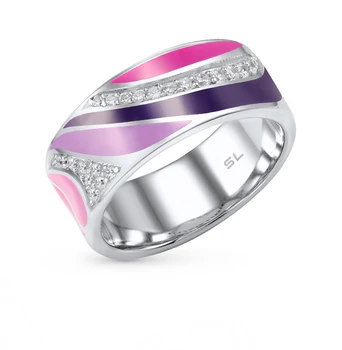 

Silver ring with cubic zirconia sunlight sample 925