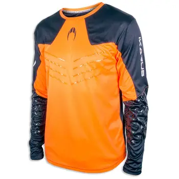 

Unisex IKARUS adult sport T-shirt in orange and black, original from HO SOCCER, long sleeve