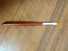 Pincel dentado para uñas, pluma de mezcla gradiente a cuadros, encaje de bolígrafo, mango de madera, nailon, suave, profesional, herramientas de manicura, 1 Uds.
