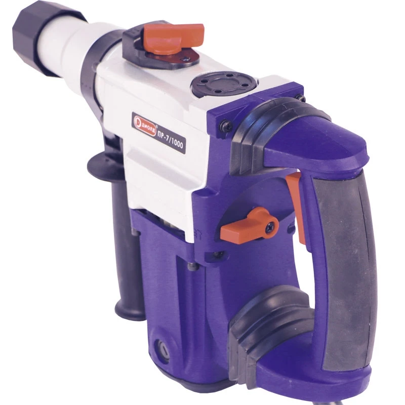 Перфоратор электрический Диолд ПР-7/1000 (Мощность 1000 Вт, сверление/сверление с ударом/долбление, число оборотов 700 об/мин, 4000 уд/мин, тип патрона SDS-plus)