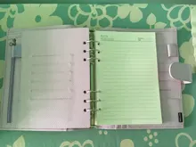 Moterm-Agenda de anillos de lujo con carpeta de anillos plateados, organizador de Agenda, diario, Bloc de notas, cuaderno de bocetos, A5, 30 MM, nueva serie