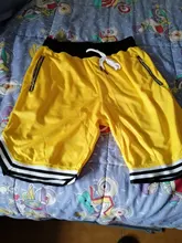 Pantalones cortos de marca para culturismo para hombre, pantalón de chándal hasta la rodilla de secado rápido para gimnasio, entrenamiento de Fitness, playa, de verano