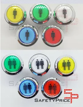 

Push button Arcade Push button LED illuminated Bartop Stick Player 5 colors SP