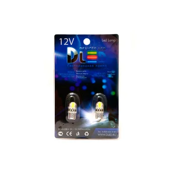 

1pcs LED Car Lamp T10 - W5W - 4 SMD 3030 + Deception