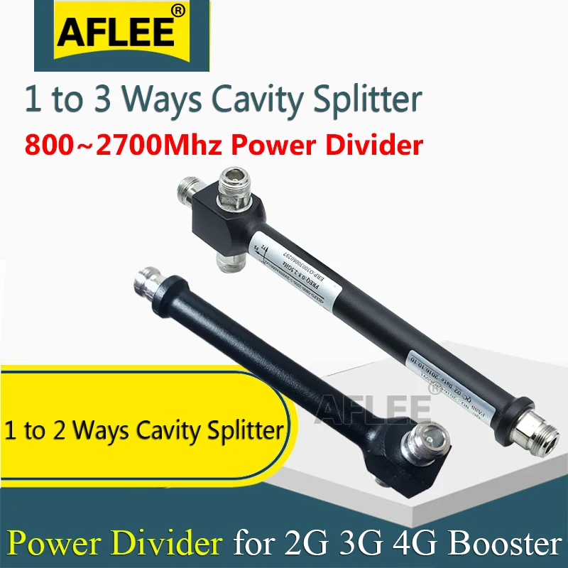 800-2700Mhz 1 to 2 ways /1 3ways N Female Power Splitter Cavity Divider for 2g 3g 4g Mobile Signal Booster GSM 4G Repeater | Мобильные