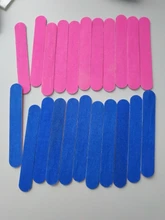 Mini limas 20 piezas para uñas, herramientas de manicura, limas artificiales, desmaquillantes desechables para cutículas, callos de media luna delgados