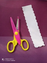 1 Uds 6 selección de estilos, tijeras de encaje DIY para álbum de recortes, herramientas de papel fotográfico, decoración diaria, tijeras de seguridad