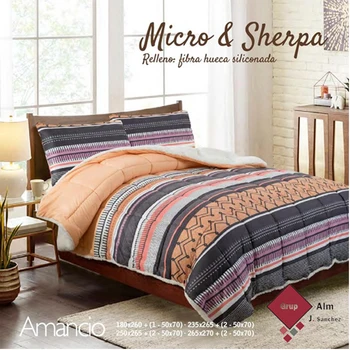 

EDREDON COMFORTER WISS AMANCIO MICRO & SHERPA interior blur