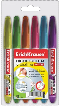 

Set of textile markers visioline V-15 6 colors erichkrause 30971ek