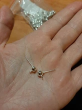 50 unids/lote 3/4/5mm 6 colores Pin finding studs arete pines básicos tapones conector para DIY joyería accesorios suministros