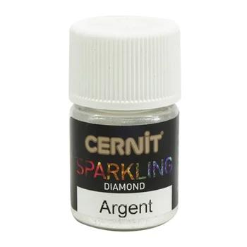 

Ce6120005 Mika powder (MICA) diamond/Diamond 'Sparkling powder' 5gr. Cernit (080 Argent/Silver)