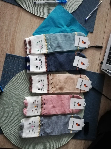 Cinq animaux kawaii Chaussettes