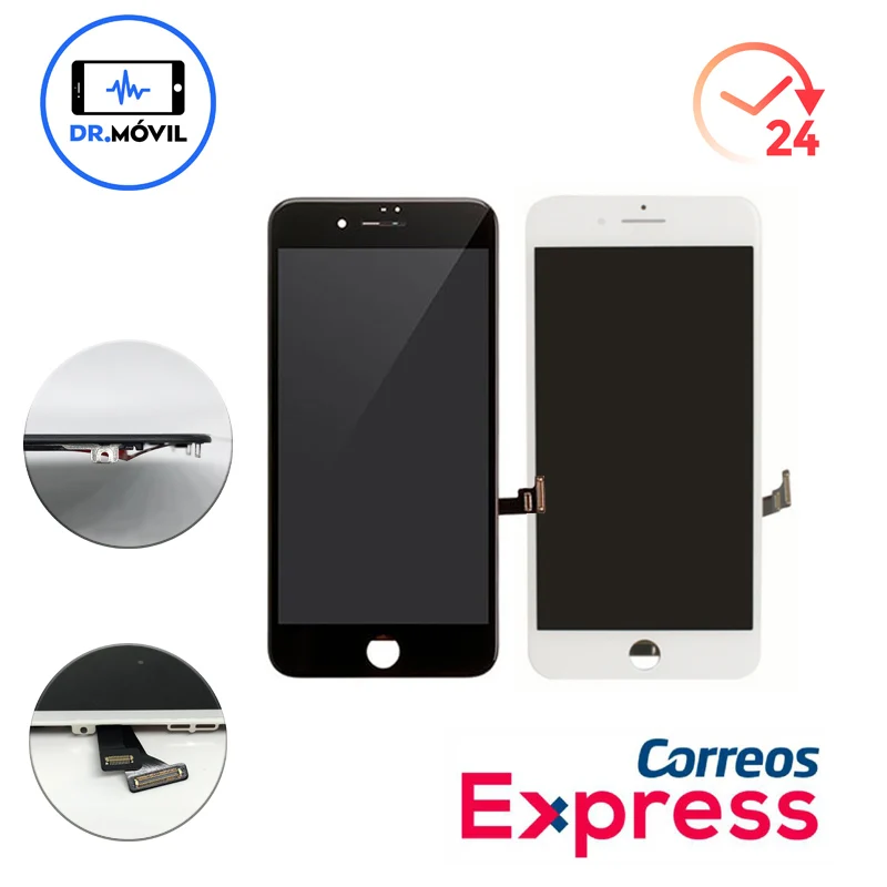 ЖК дисплей Apple Pantalla iPhone 8 Plus Negro Negra Blanco Blanca Retina|Экраны для мобильных телефонов| |