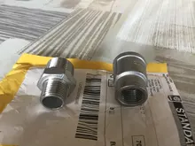 BSP Male Pipe-Fitting Reducer Hex-Nipple-Connector Thread 304-Stainless-Steel 1-1/4-1-3/8-Ada