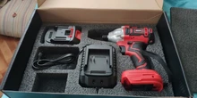 WOSAI-destornillador eléctrico de 20V, batería de 300NM, destornillador inalámbrico sin escobillas, taladro de impacto, controlador de impacto recargable