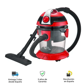 

Compact vacuum cleaner, large absorption power, small size, water filtering system, without bags or spare parts