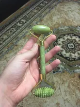 Rodillo de Jade para el cuidado de la piel, masajeador Facial de piedra Natural para cara, ojo Gua Sha, elimina arrugas, herramientas de belleza