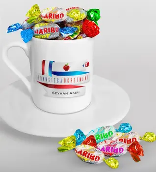 

Personalized French Öğretmeni Turkish coffee Cup and Haribo Candy Gift Seti-2
