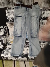 Pantalones vaqueros rectos de estilo japonés para hombre, Jeans holgados de motorista con bolsillos laterales, color azul holgado, nuevo, 2021