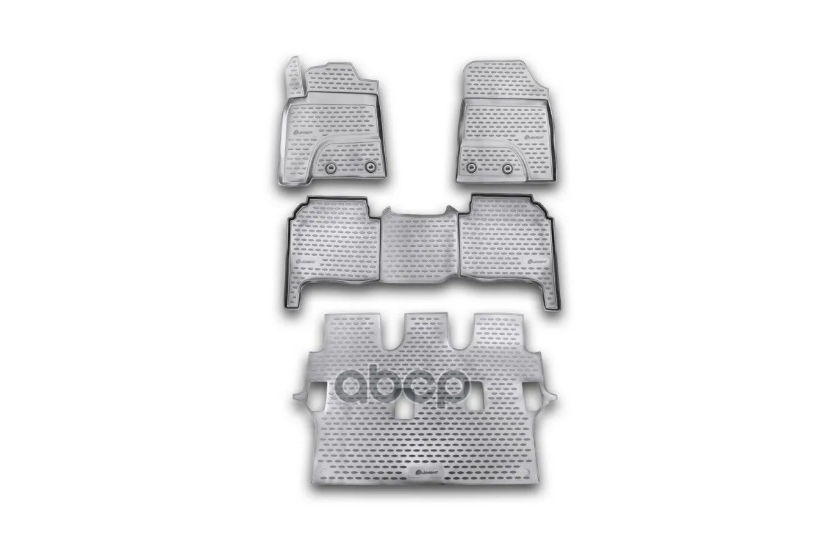 Комплект Резиновых Автомобильных Ковриков В Салон Toyota Land Cruiser 200, 2012- 4 Шт.(Полиуретан) ELEMENT арт. NLC4853210K