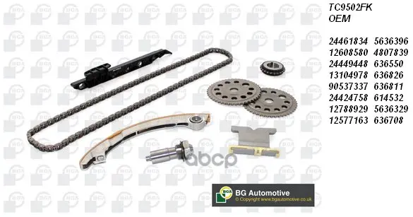 Комплект Цепи Грм Opel / Vauxhall Vectra 2003-2009 Bga арт. TC9502FK