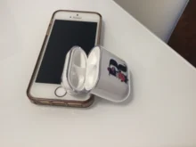 Black Letter Phone Case For Airpods 2/1 Cute Cover For Airpod Earphone Capa For Air Pod