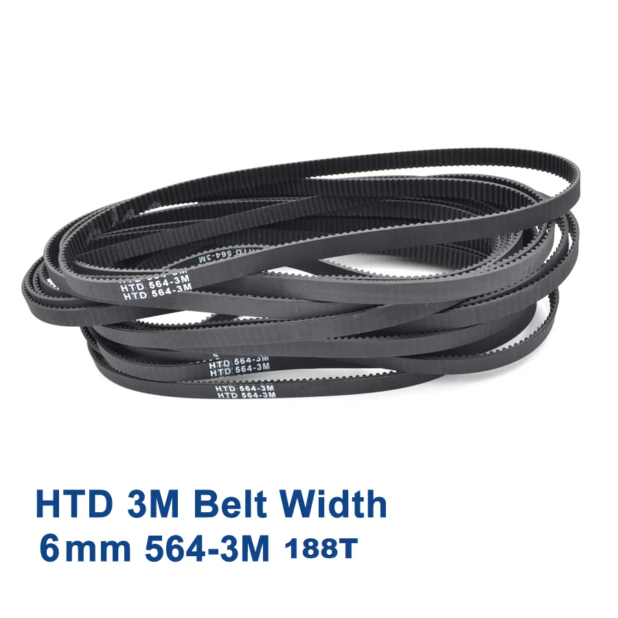 Ремень ГРМ HTD 3M зубцы 564 ширина 6 мм 188 564-3M-06 POWERGRIP ремень для машин приготовления