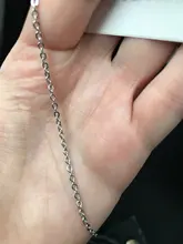 Cadena de eslabones de Metal para collares pulseras joyas, 1mm, 1,5mm, 2mm de ancho, plata, oro rosa, acero inoxidable