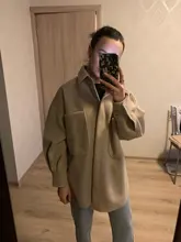 Outwear Jackets Long-Coats Camel ZXQJ Woolen Girls Chic Elegant Spring-Autumn Vintage Women