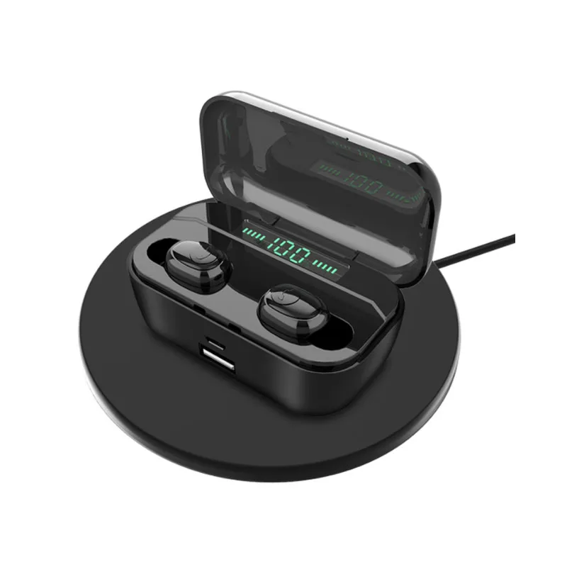 Черный 30 шт. G6S TWS Bluetooth наушники 8D стерео беспроводные Игровые наушники водонепроницаемый гарнитура светодиодный дисплей 3500 мАч зарядная коробка - Цвет: Черный