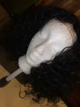 Peluca de pelo humano con corte Bob brasileño de ondas profundas cabello Natural SVT Remy, peluca con malla frontal con pelo de bebé