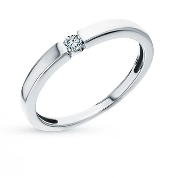 

Gold ring "diamonds of Yakutia" sunlight sample 585