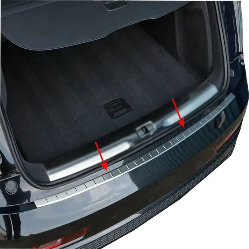 

Chrome Rear Bumper Protector Sill Scratch Guard Cover Stainless Steel fits Audi Q3 SUV 2011-2016