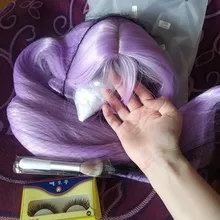 Straight Wig Hair Synthetic-Wigs Heat-Resistant-Fiber Natural-Brizilan Women Cosplay